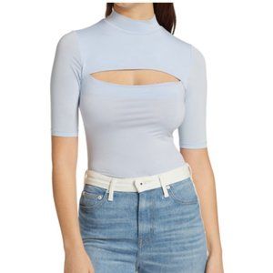 NWT Jonathan Simkhai Blue Bodysuit Size: S